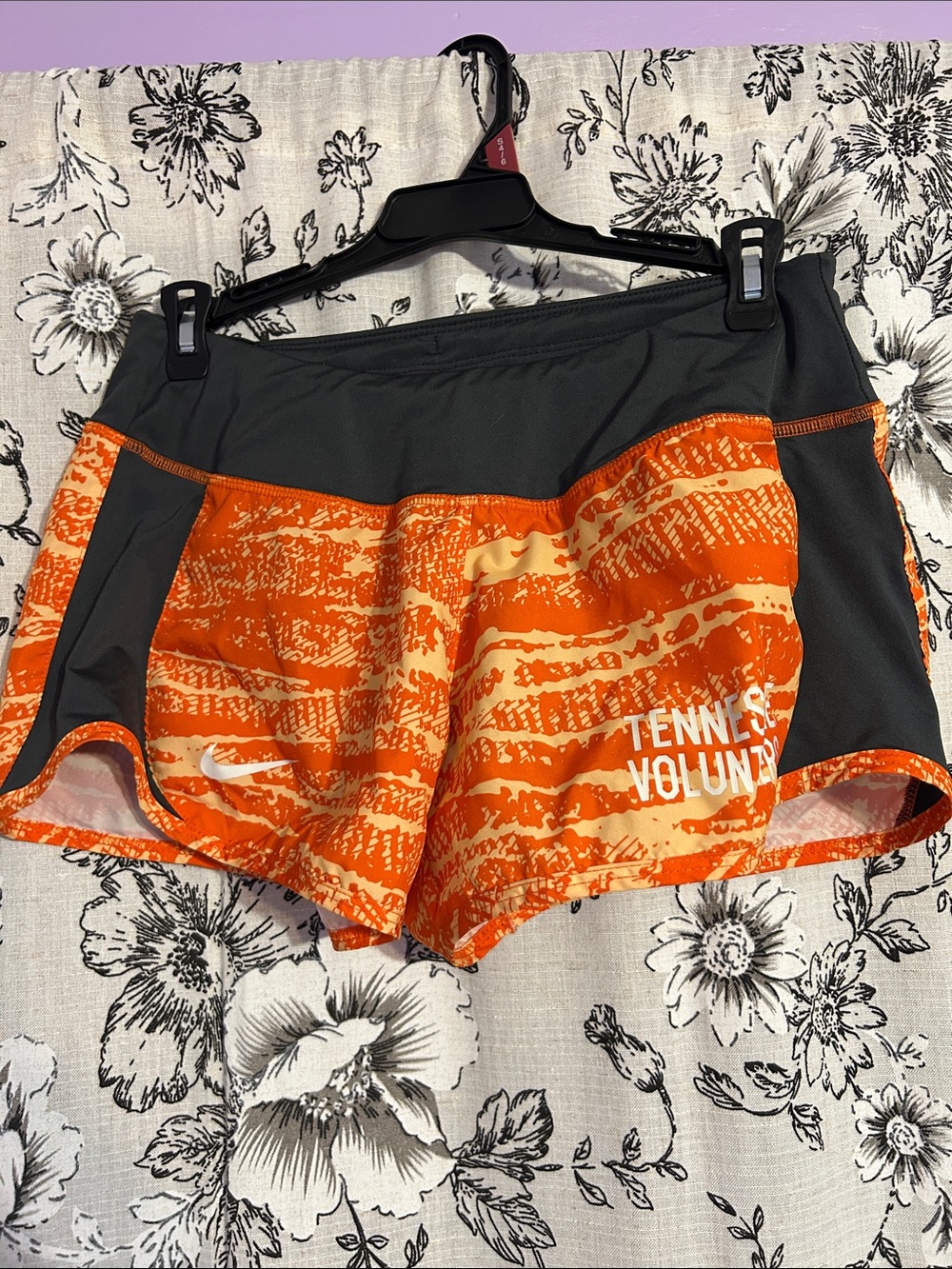 Nike Women's Orange and Gray Tennessee Volunteers Athletic Shorts